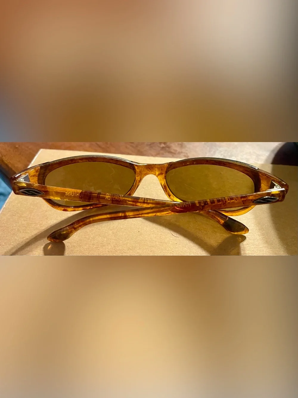 Unisex SMITH Tortoise Amber Frame Sunglasses with Brown Lenses